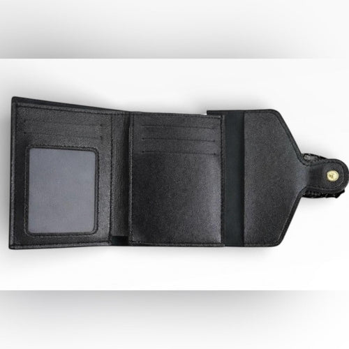 DESIGNER Women's Wallet with Metal Buckle in Pink