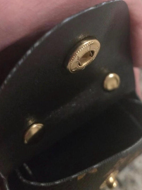 DESIGNER Brown and Gold Monogram Bag Charm