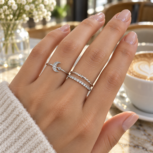 Random Silver Rings Mystery Boho Minimalist Jewelry • 3, 5, or 10 set