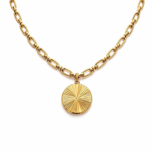 Givenchy Gold Ruby and Diamond Pendant Necklace