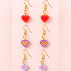 Colorful Heart Earrings