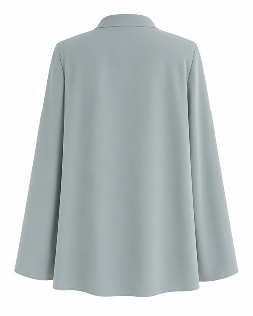 Women’s Aqua Cape Blazer Size Small/4 Open Front Elegant Jacket