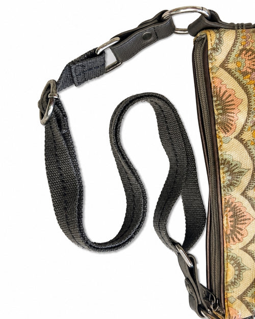 Sakroots Artist Circle Basic Crossbody Bag One World Elephant Print Coated