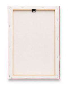 Blush Pink White Lion Canvas Wall Art with Blue Eyes – 18” x 12” - Sable & Red