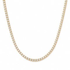 Ellie Vail Camden CZ Tennis Choker Necklace Gold Tone 16–20” - Sable & Red