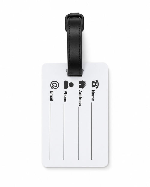 Funny Adult Humor Luggage Tag – “Live Laugh Love” Travel Bag Tag - Sable & Red