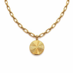 Givenchy Gold Ruby and Diamond Pendant Necklace - Sable & Red