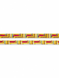 Gold Chain Print Skinny Scarf Hair Bag Neck Accent - Sable & Red
