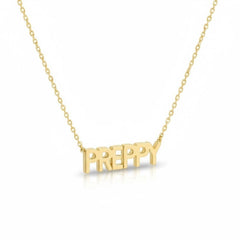 Gold PREPPY Minimalist Necklace - Adjustable Dainty Layering Jewelry for Women - Sable & Red