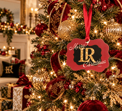 Lenoir-Rhyne Christmas Ornament | LR Bears Alumni Gift – Pre-Order - Sable & Red