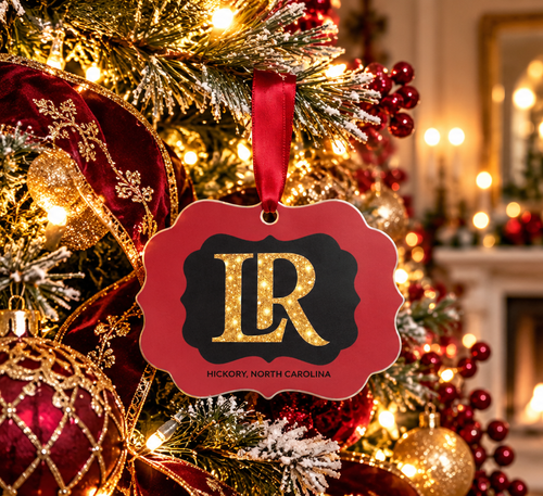 Lenoir-Rhyne Christmas Ornament | LR Bears Alumni Gift – Pre-Order - Sable & Red