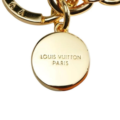 LOUIS VUITTON Heart Bag Charm Keyring Gold Light Pink - Sable & Red