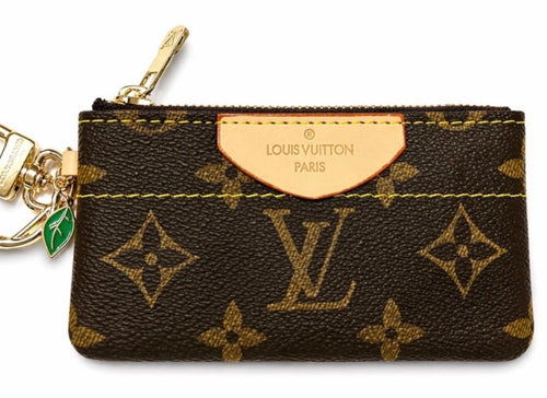 Louis Vuitton Monogram Pochette Clés Cherry Charm Coin Pouch - Sable & Red