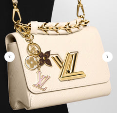 Louis Vuitton Spring Street Pink Enamel & Gold Bag Charm & Key Holder M01187 - Sable & Red