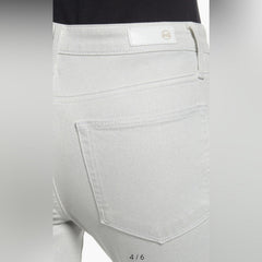 NORDSTROM AG Farrah Skinny Ankle Jeans Luminous Fade to Grey SZ 24 High-Rise NWT - Sable & Red