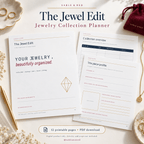 Printable Jewelry Collection Planner PDF – The Jewel Edit - Sable & Red