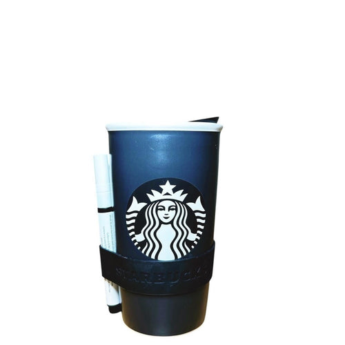 Starbucks Ceramic Coffee Cup Mug LIMITED EDITION Graffiti 4pc Bundle 2016 Black - Sable & Red