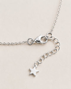 Witchy Black Cat Broom & Star Stainless Steel Necklace - Sable & Red