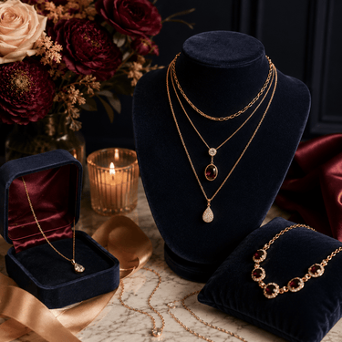 NECKLACES - Sable & Red