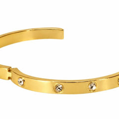 18k Yellow Gold Love Bangle Bracelet with Diamonds - Sable & Red