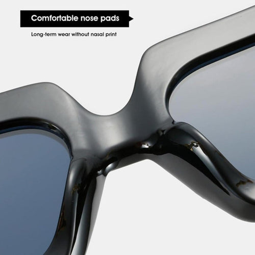 DESIGNER Black & Gold Sunglasses with Golden Tone Chain Link Arms 2 Pair
