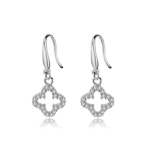 Diamond Clover Earrings