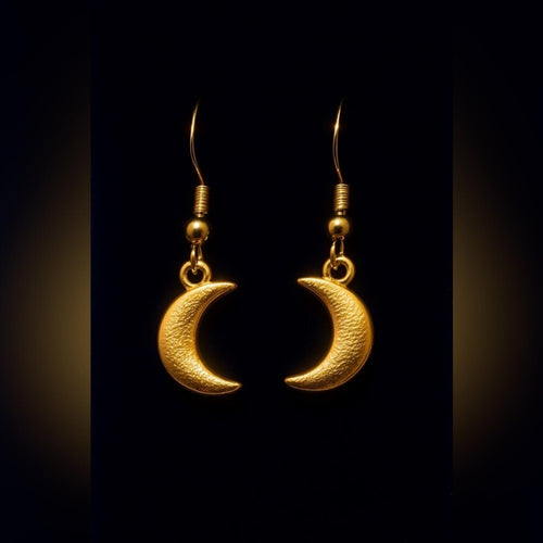 Gold Moon Earrings