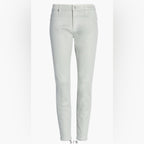 NORDSTROM AG Farrah Skinny Ankle Jeans Luminous Fade to Grey SZ 24 High-Rise NWT