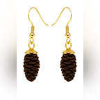 Pine Cone Earrings Fall Autumn Forest Mountains Nature