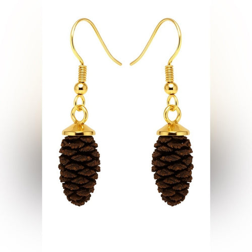 Pine Cone Earrings Fall Autumn Forest Mountains Nature