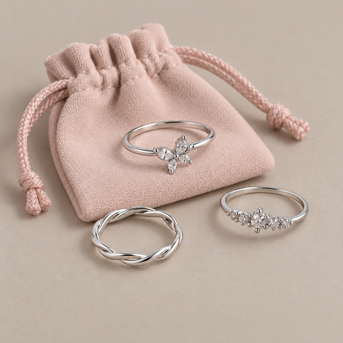Random Silver Rings Mystery Boho Minimalist Jewelry • 3, 5, or 10 set