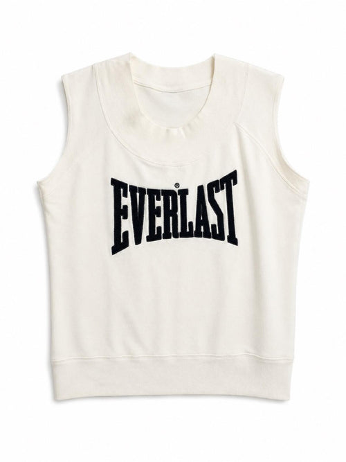 Vintage 90s EVERLAST Muscle Sweatshirt - Off White - Men’s Large