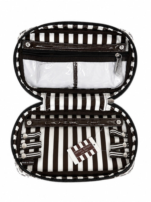 Henri Bendel West 57th Graffiti Print Travel Jewelry Cosmetic Case Zip Pouch