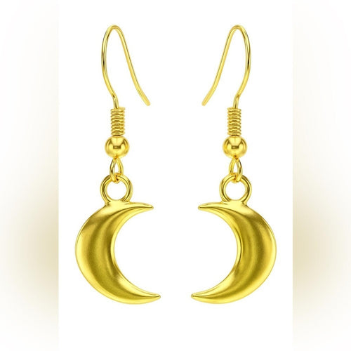 Gold Moon Earrings