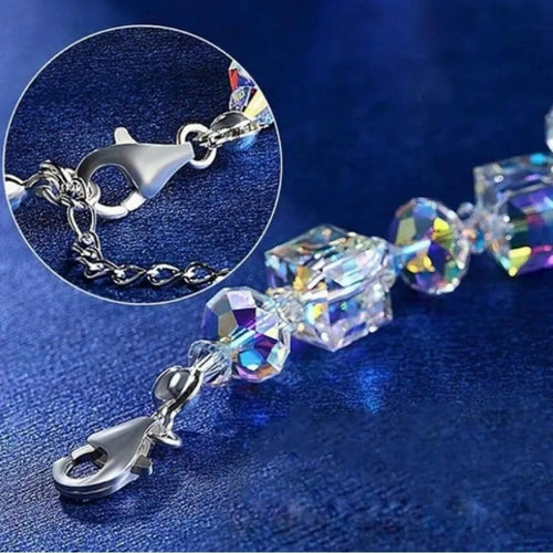 Austrian Crystal Sparkling White Gold Finish Bracelet