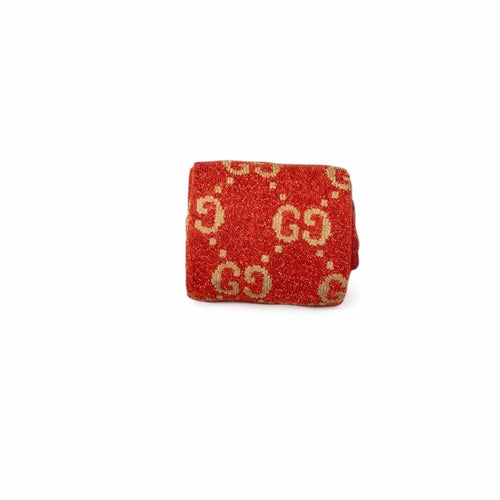 Gucci GG Cotton-Blend Socks in Orange and Beige