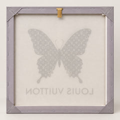 LV Monogram Butterfly Canvas Wall Art 18x18 Luxury Decor