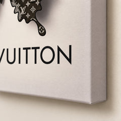 LV Monogram Butterfly Canvas Wall Art 18x18 Luxury Decor
