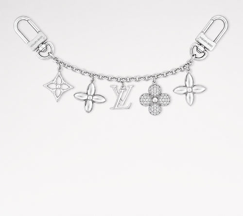 Louis Vuitton Spring Street Strass Chain Bag Charm in Silver