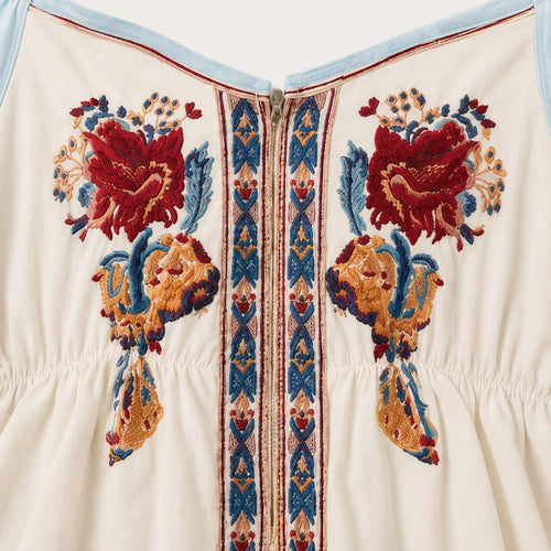 Blue Floral Off-Shoulder Boho Peplum Crop Top