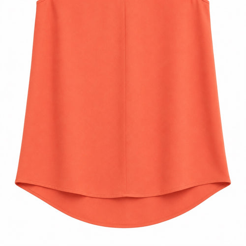 J.Crew Sleeveless V-Neck High Low Blouse Coral Size 0
