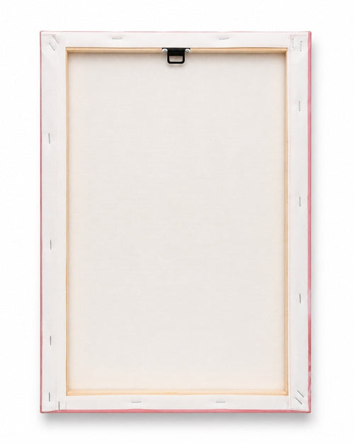 Blush Pink White Lion Canvas Wall Art with Blue Eyes – 18” x 12” - Sable & Red