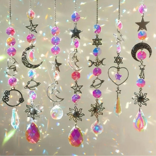 ✨BUY NOW Crystal Sun Catchers Wind Chimes✨ PICK ONE✨ - Sable & Red
