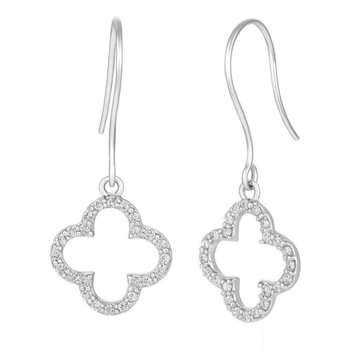 Diamond Clover Earrings