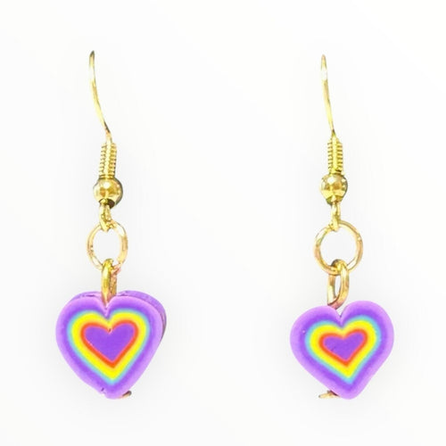 Colorful Heart Earrings
