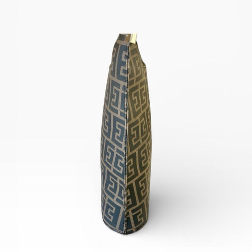 Designer Patterned Brown & Black Shoulder Bag