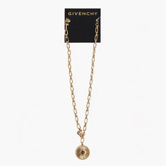 Givenchy Gold Ruby and Diamond Pendant Necklace - Sable & Red