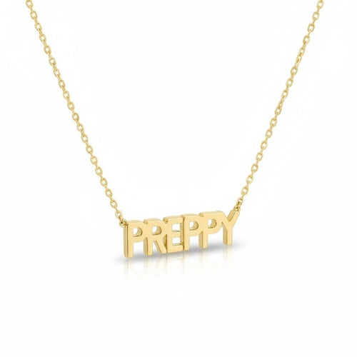 Gold PREPPY Minimalist Necklace - Adjustable Dainty Layering Jewelry for Women - Sable & Red