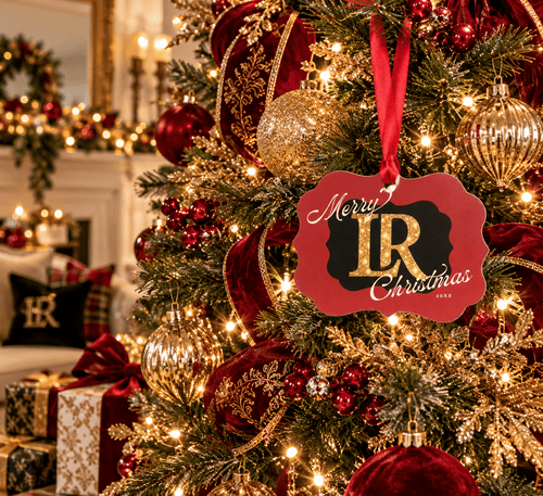 Lenoir-Rhyne Christmas Ornament | LR Bears Alumni Gift – Pre-Order - Sable & Red