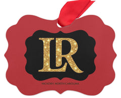 Lenoir-Rhyne Christmas Ornament | LR Bears Alumni Gift – Pre-Order - Sable & Red